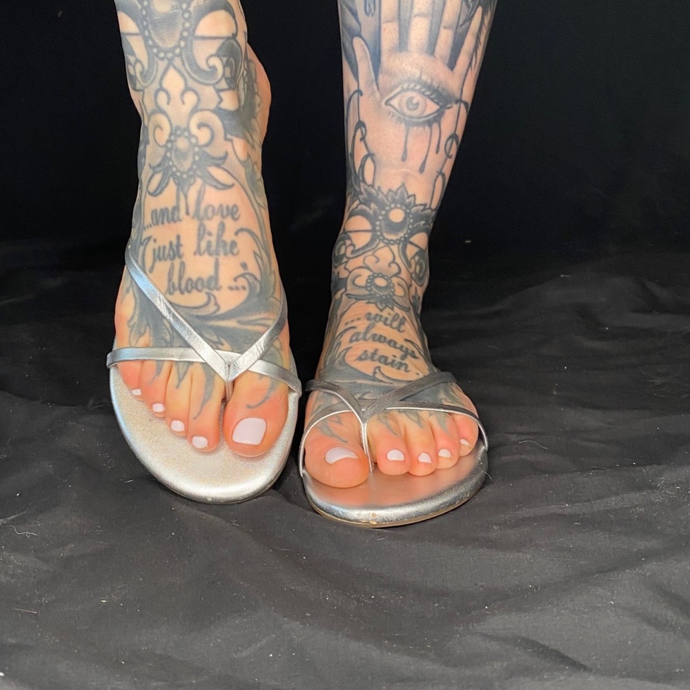 Silver Strappy Sandal